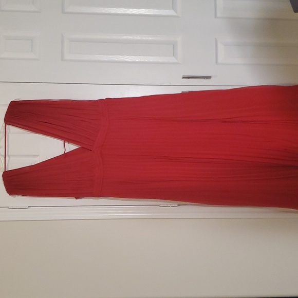 Crimson Double V-Neck dress - Picture 3 of 3